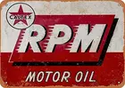 Caltex RPM моторное масло, металлический знак, деревенские винтажные настенные знаки, Декор для дома 8 дюймов x 12 дюймов