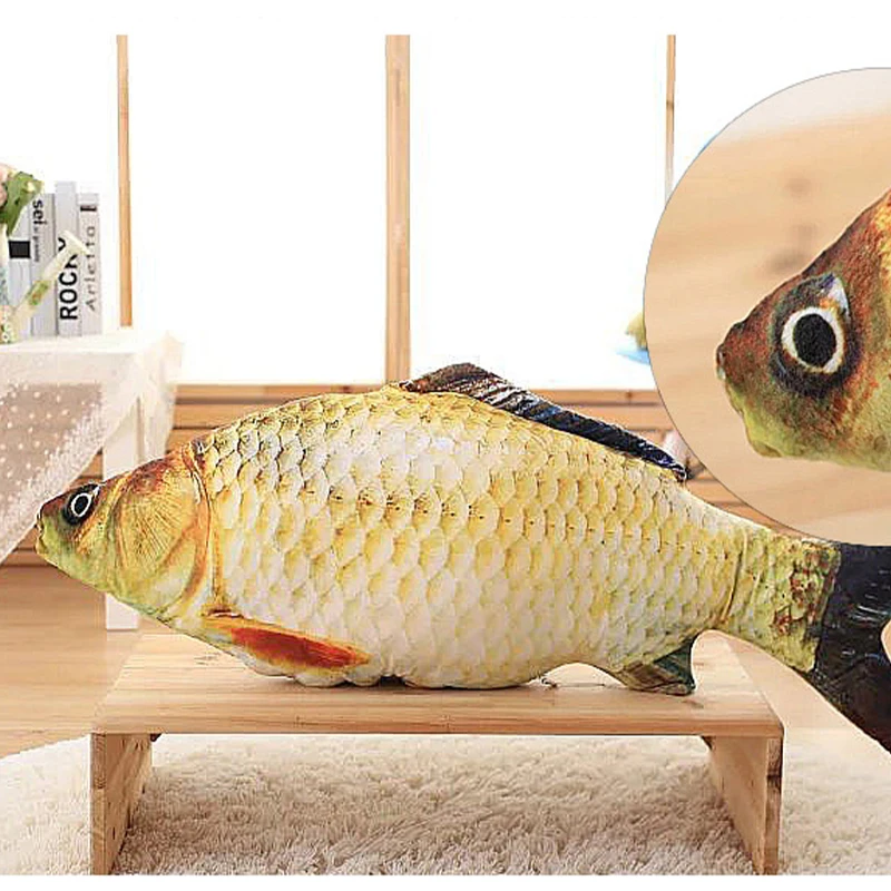 Мягкая плюшевая игрушка в форме рыбки для домашнего кота|Игрушки кошек| |