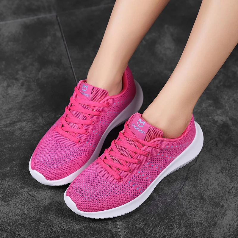 Ultralight Women Running Shoes Ins Popular Sneakers Summer Breathable Lady Tennis Gym Tracking Trainers Big Walking 42 Girl 41 | Спорт и