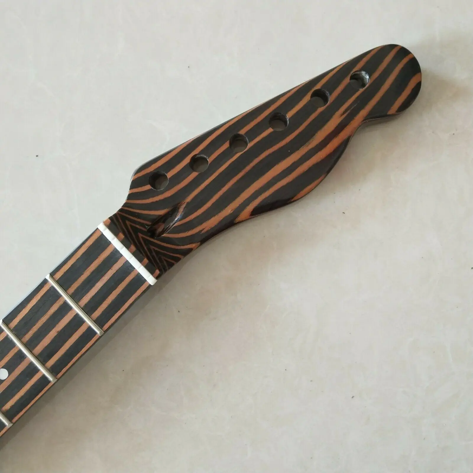 22 Лады Зебра деревянная Электрогитара шеи Для TL стиль блеск|Детали и аксессуары