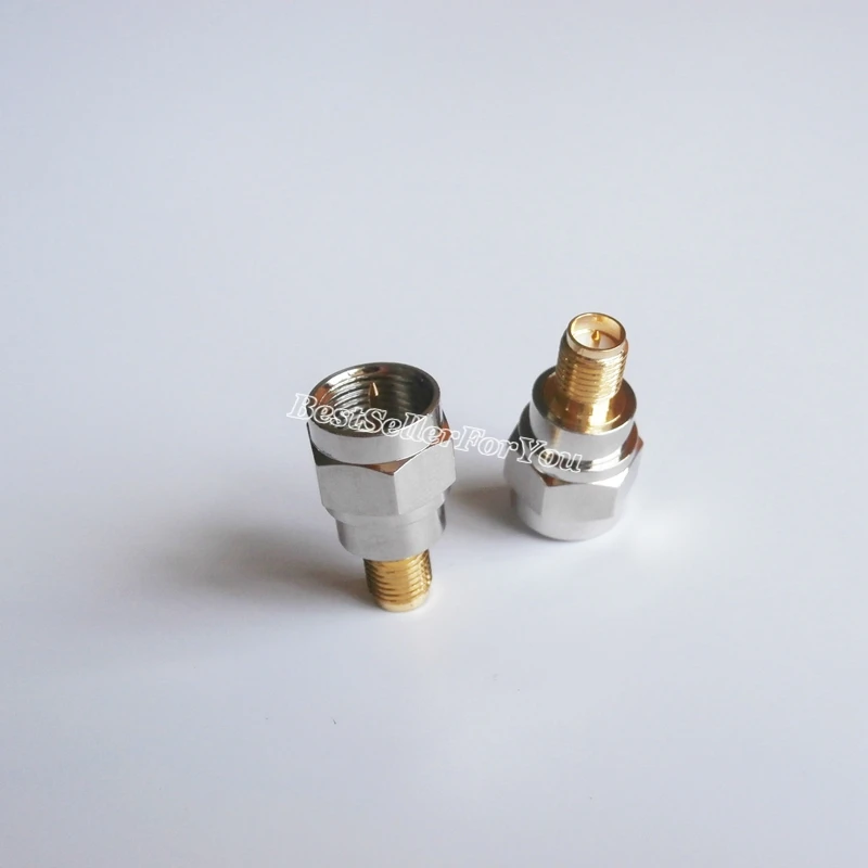 1 шт. F штекер для RP-SMA разъем RPSMA Разъем Женский центр RF коаксиальный адаптера |