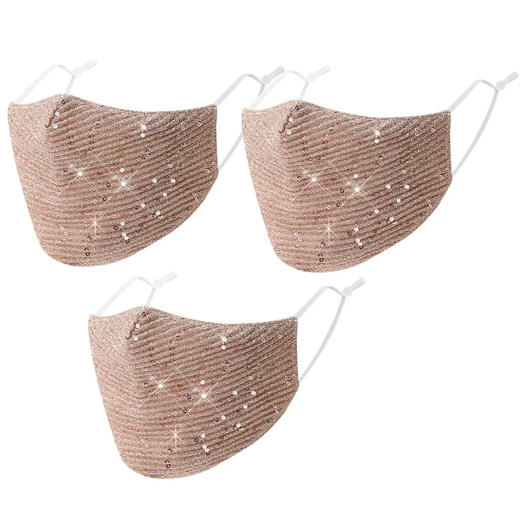 2020 модные к требованиям заказчика Сверкающие стразы маска эластичные