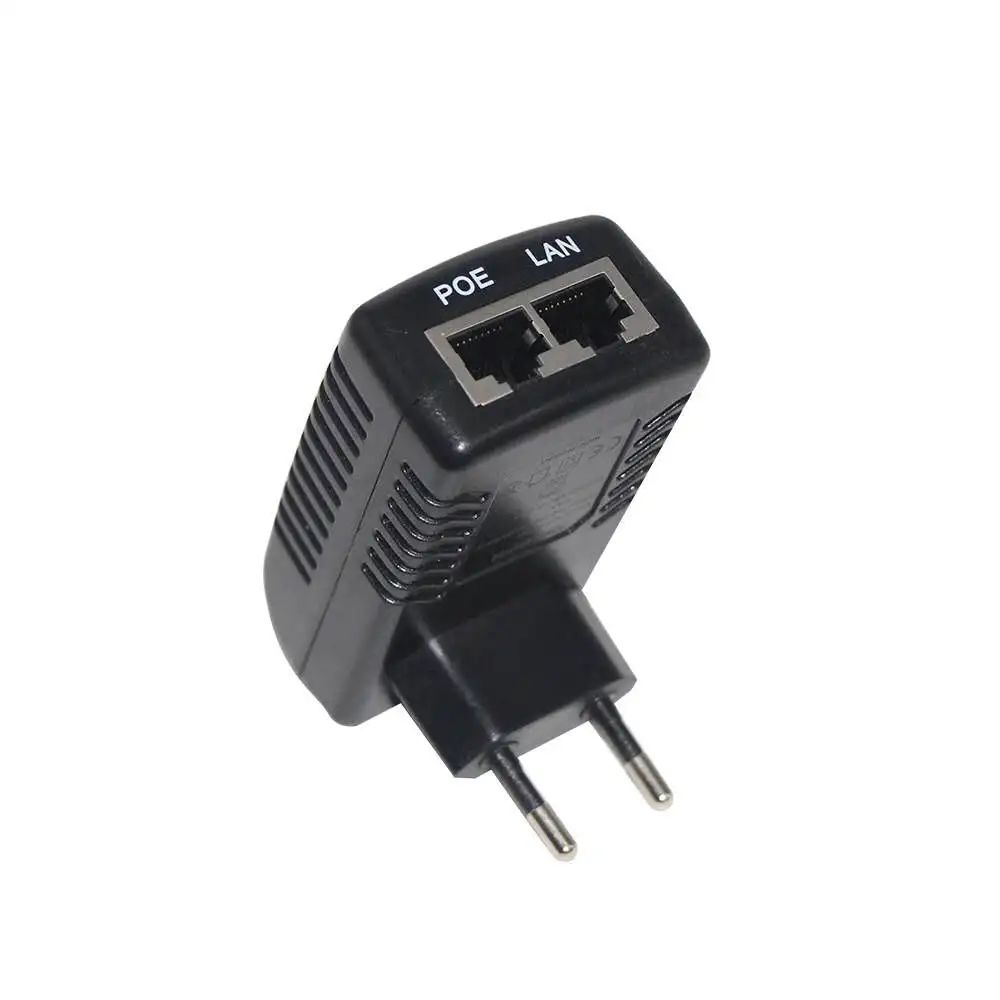 1 шт. 12 в 1 а 12 Вт ЕС Plug In POE источник питания адаптер-форсунка Ethernet IP телефон CCTV камера безопасности AC 110-240 В к DC 12 В