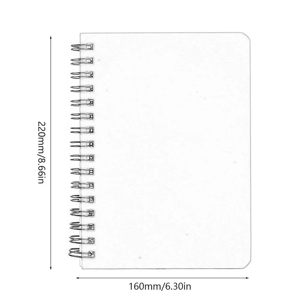 

Fast Shipping New Hot Multi-Size Fashion Simple Business Student Homework Diary Notebook Monochrome Coil Notebook Sketchbook