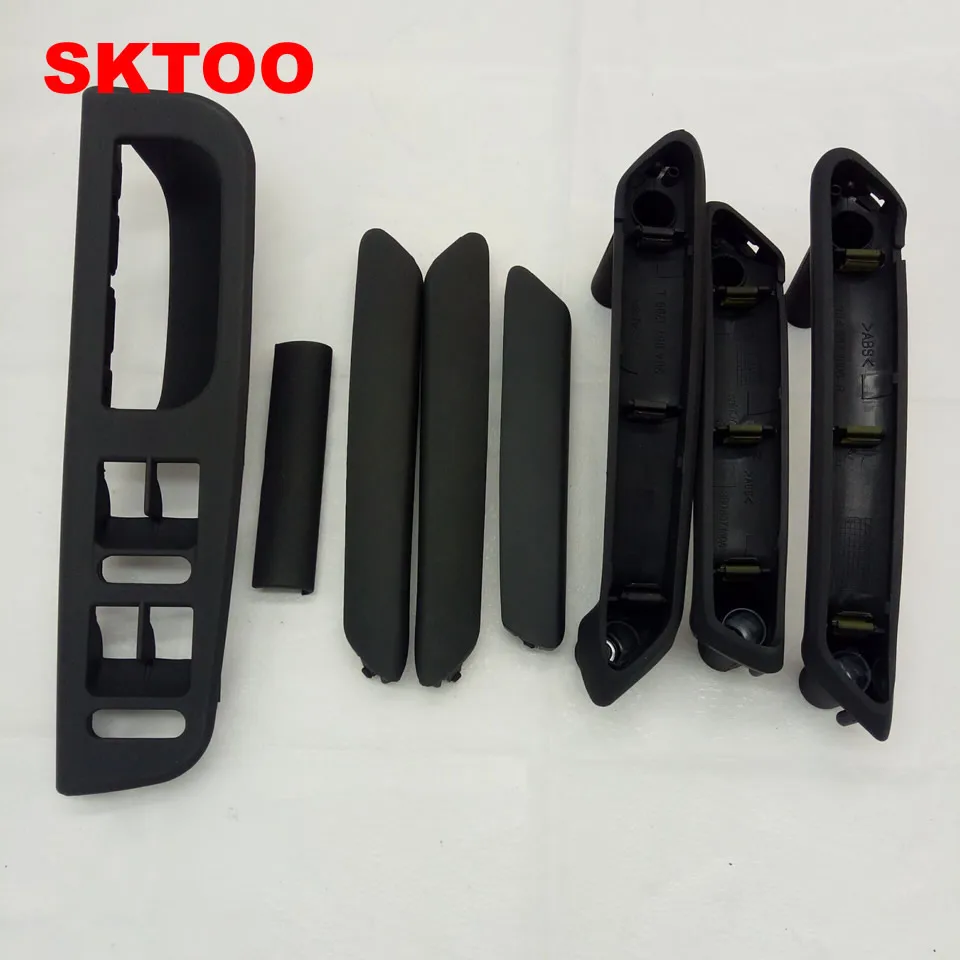 8 шт./компл. черная Межкомнатная дверная ручка с отделкой для Volkswagen Passat B5