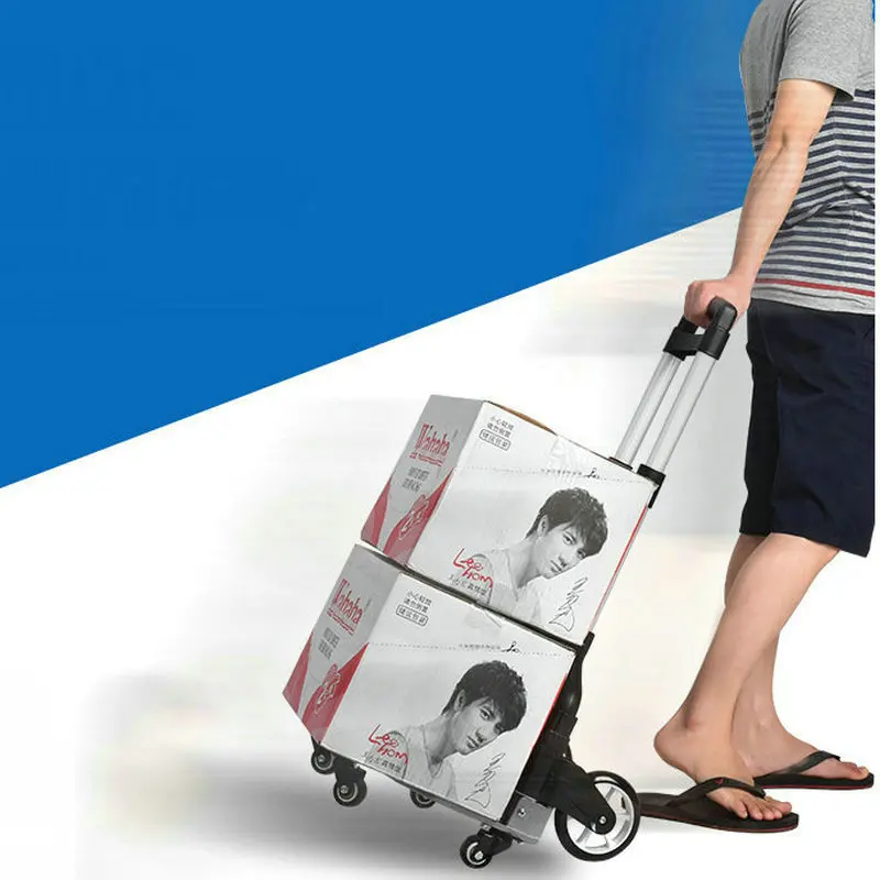 Бытовая тележка для багажа из алюминиевого сплава подъема по лестнице