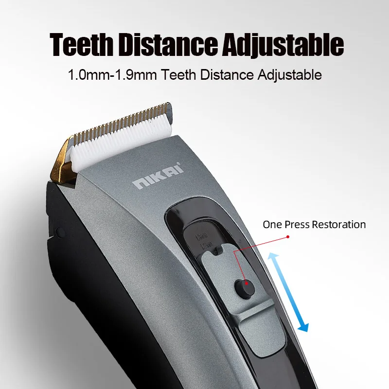 Waterproof men professional hair trimmer beard cordless adjustable clipper electric cutting machine haircut | Бытовая техника