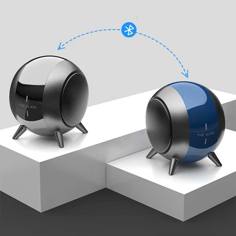 Новая портативная беспроводная Bluetooth-Колонка TWS с металлическим корпусом мощная