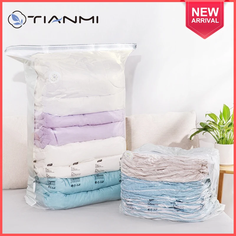 

Воздушный вакуумный мешок TIANMI, компрессионный Домашний Органайзер с прозрачной рамкой, складная Одежда для защиты от пыли