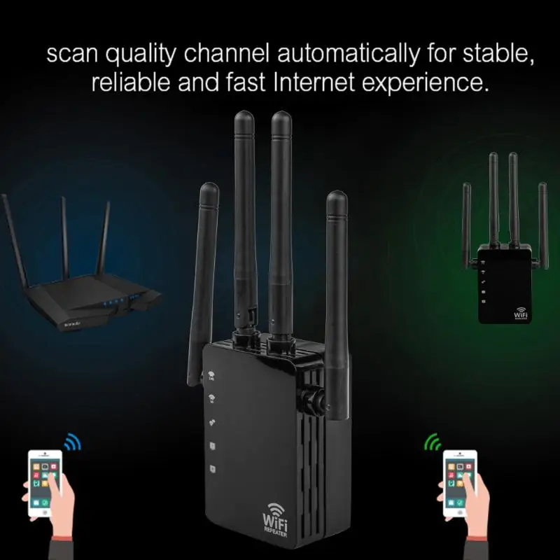 2 4G/5G Беспроводной Wi Fi ретранслятор маршрутизатор двухдиапазонный 1200 Мбит/с