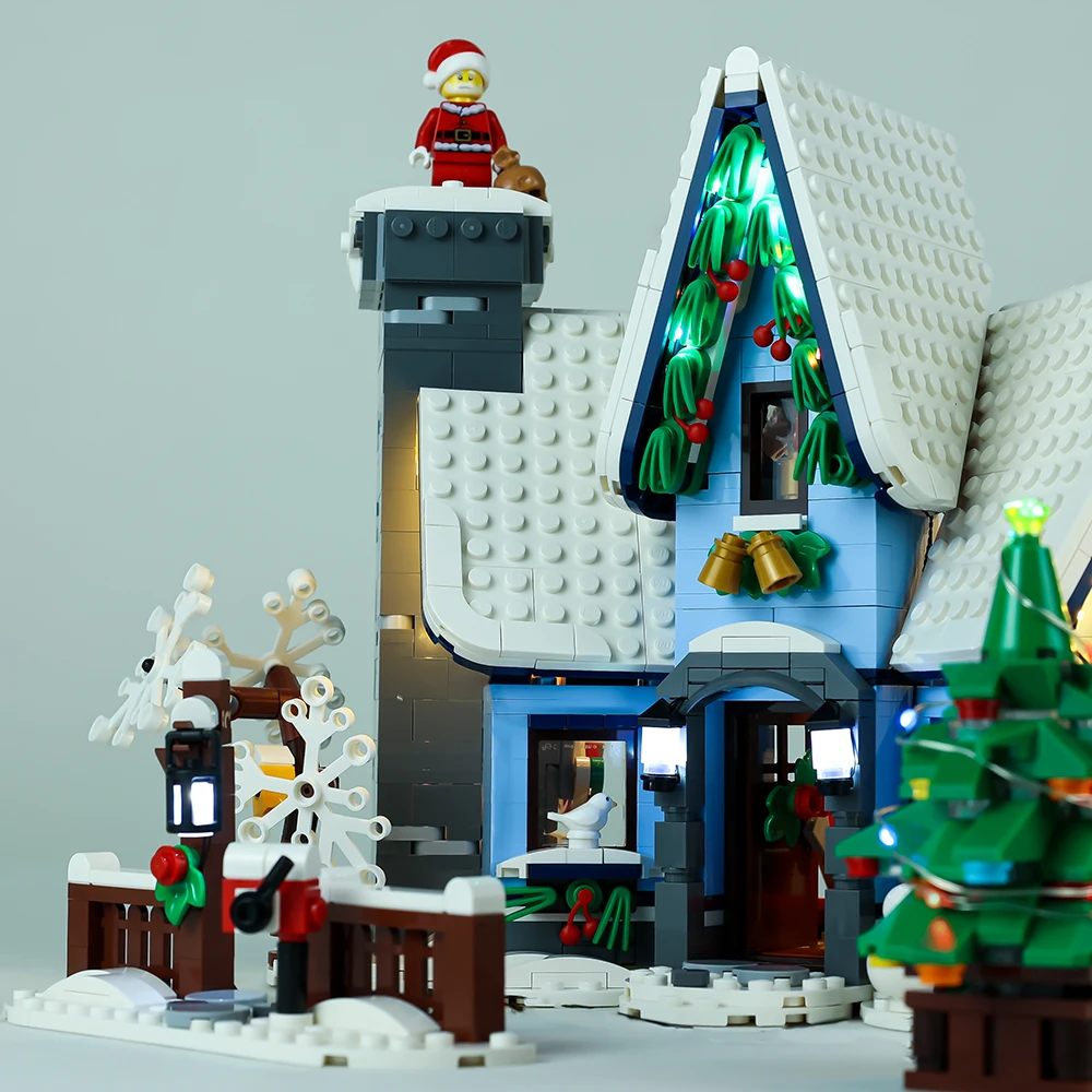 LED Light Kit For Christmas Creator 10293 Winter Village Santa’s Visit DIY Toys Building Blocks Collectible Lamp Set No Model | Игрушки и