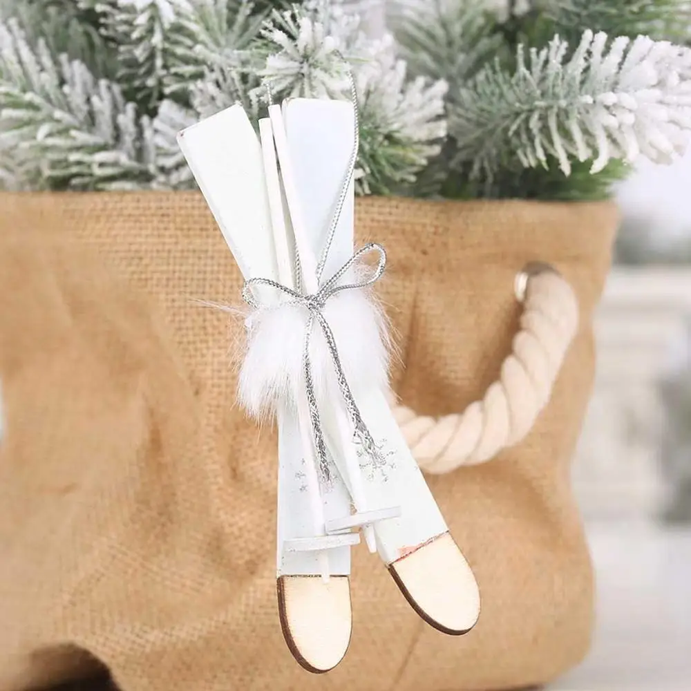 deer ornament Деревянные сани кулон дерево деревянные DIY рождественские подарки сани украшения Подвески Висячие дерево подарок олень домашний декор@ 25 - Цвет: deer ornament
