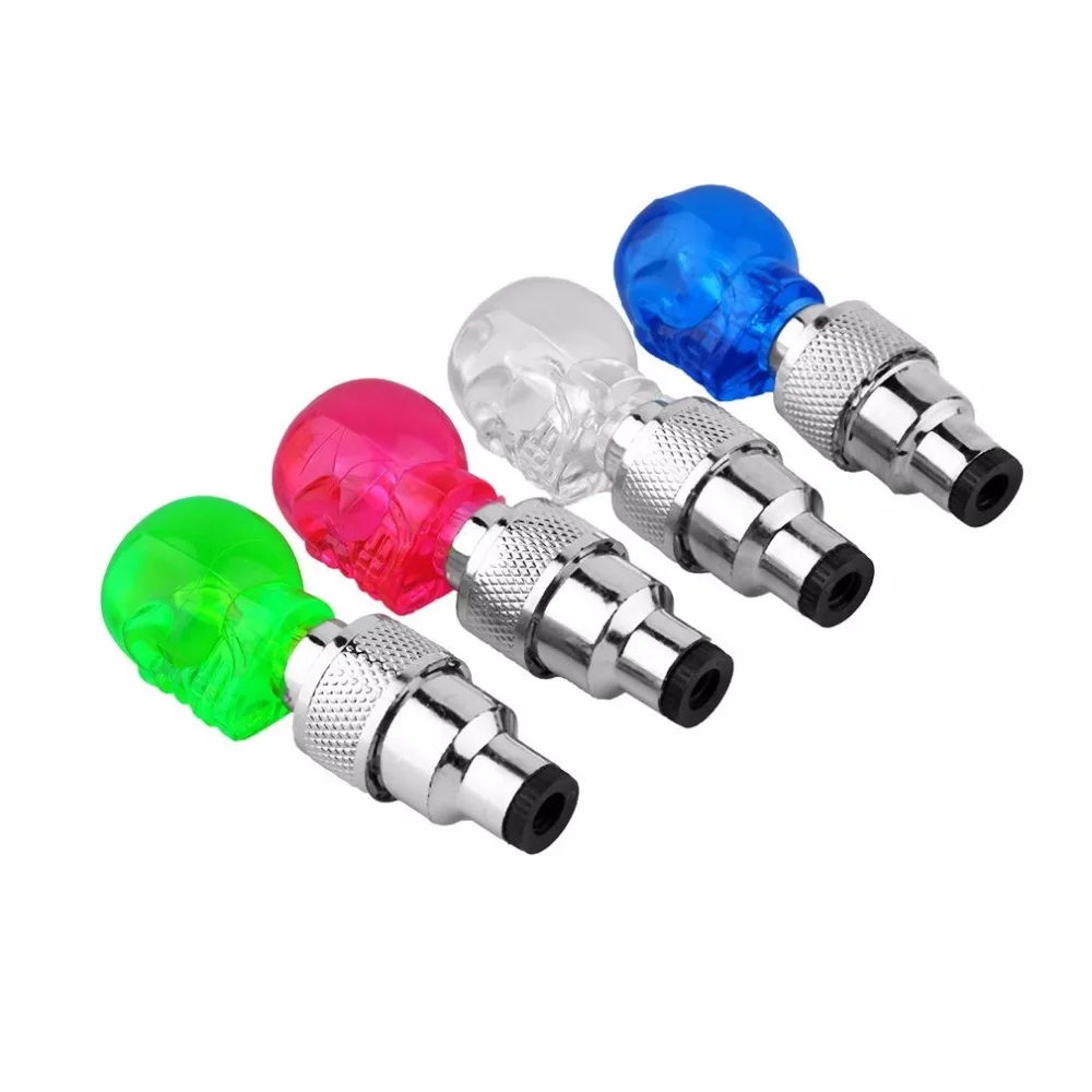 Светодиодный светильник в форме черепа колпачок клапана лампа на колесиках
