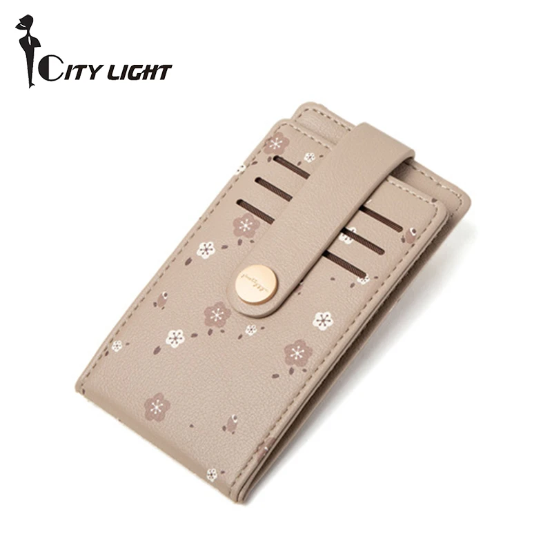 

Брендовый держатель для кредитных карт из искусственной кожи, Женский Длинный кошелек на молнии для монет, дизайнерский тонкий клатч кошел...