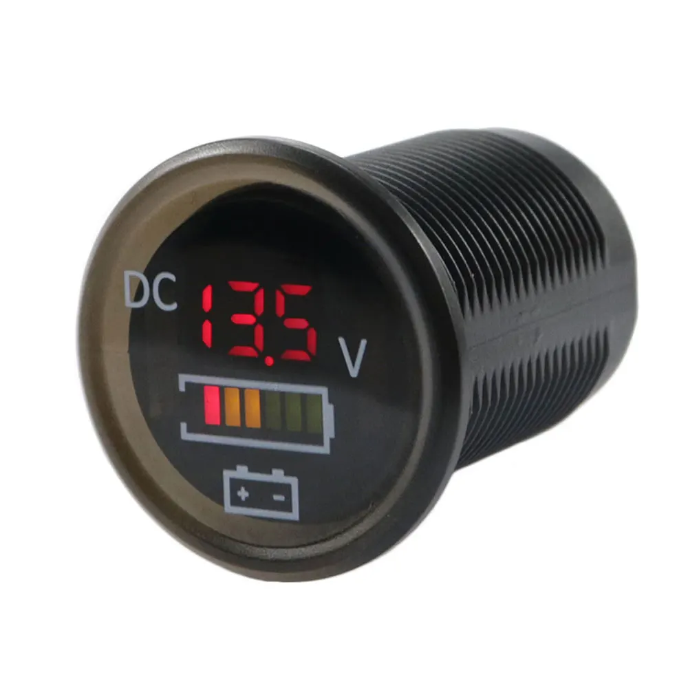 Iztoss Водонепроницаемый 12V/24V DC вольтметр переменного тока светодиодный цифровой