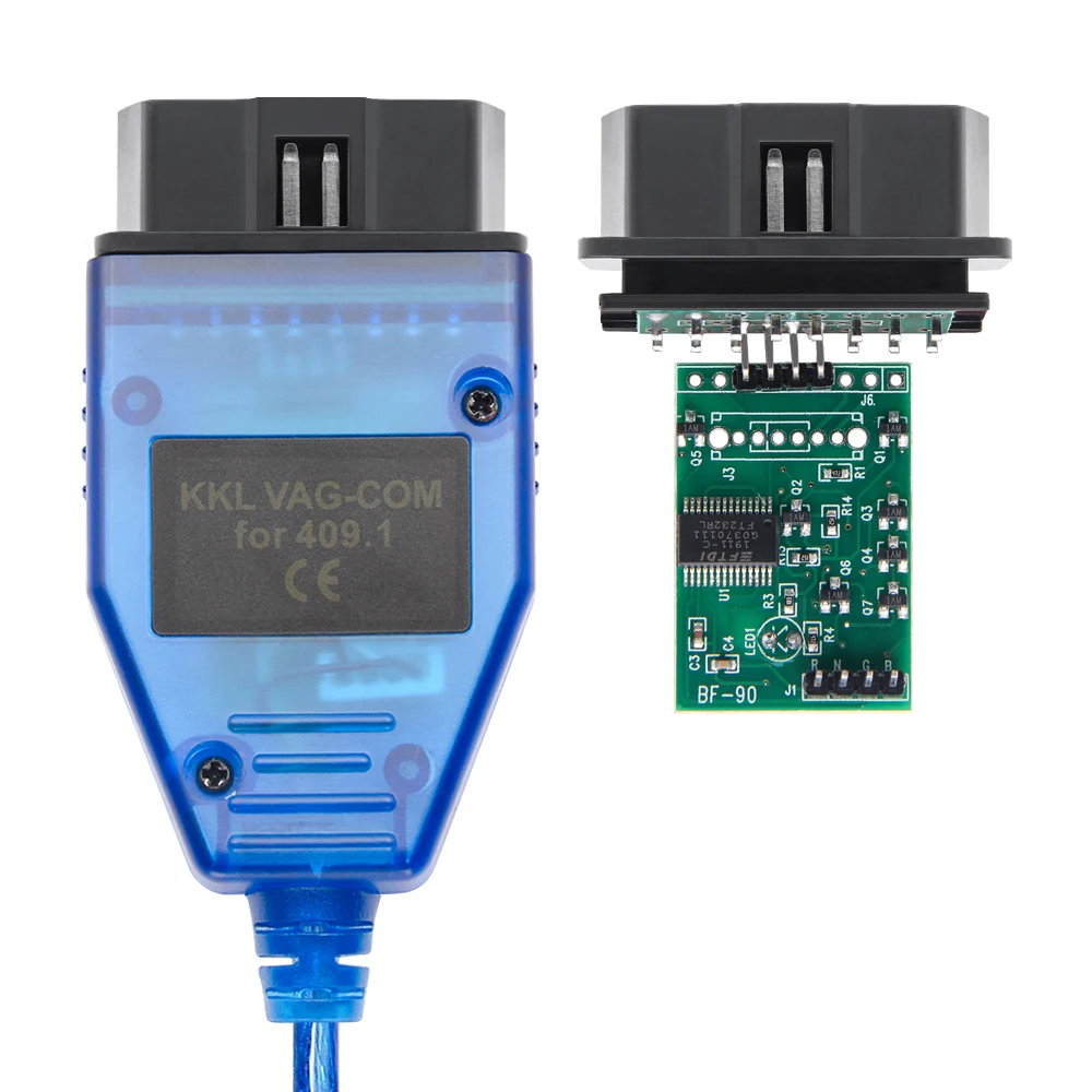 Диагностический кабель OBD2 VAG 409 1 KKL с FTDI FT232RL/CH340T OBD 2 для VW/Audi/Skoda/Seat - купить по