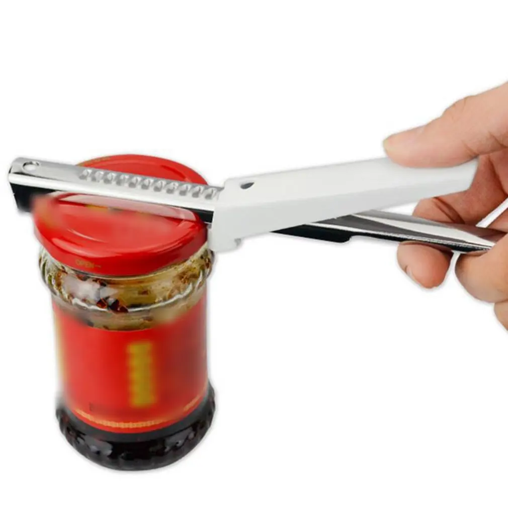 

Stainless Steel Can Opener Adjustable Lid Opener Multi-function Kitchen Tool Bottle Opener Can Opener Knife