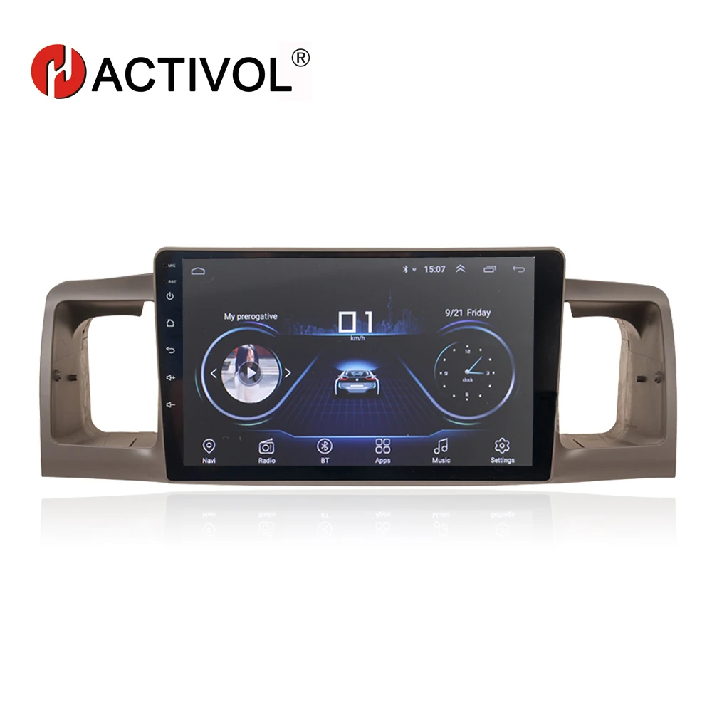 Автомагнитола HACTIVOL 9 дюймов 1024*600 четыре ядра android 8 1 для Toyota Corolla EX E120 2007 2012 DVD плеер