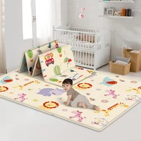 double sided pattern design foldable cartoon baby play mat xpe puzzle childrens mat baby climbing pad kids rug baby games mats