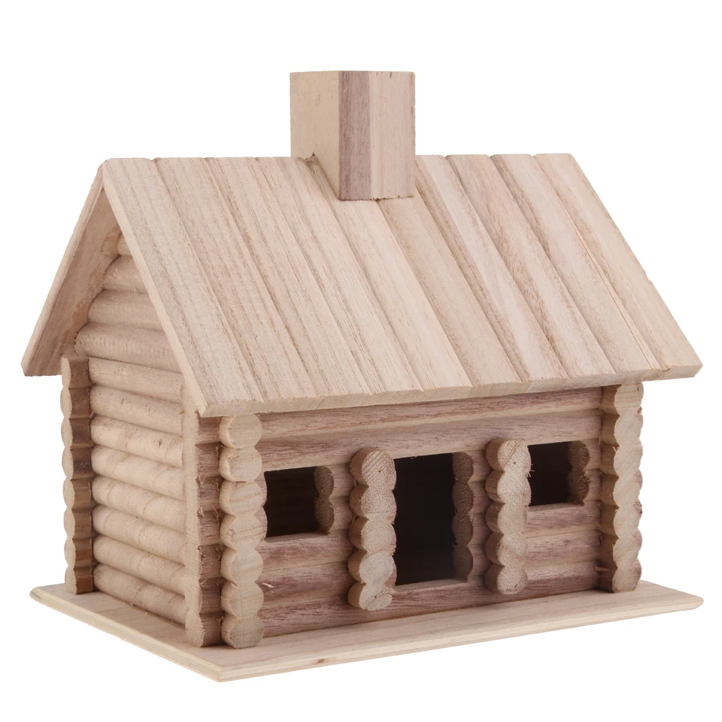 

Large Wooden Bird Table House Bird Feeder & Feeding House Wood Box Nest
