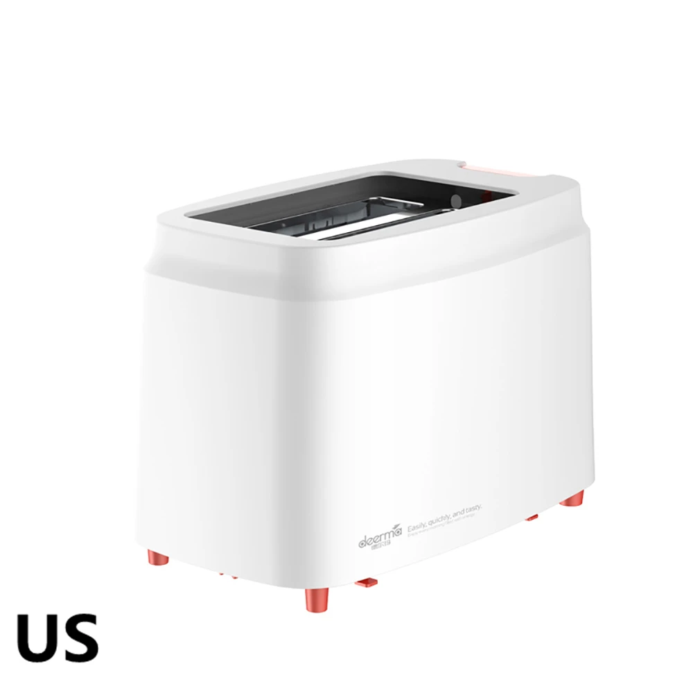 With US Adapter Xiaomi Deerma Автоматическая электрическая Хлебопекарная машина тостер бытовой для завтрака тост Бутербродница 9 передач регулируемая - Цвет: With US Adapter