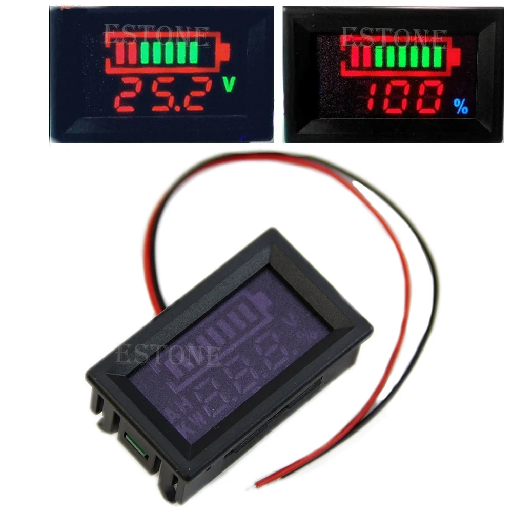 

Durable 12v Acid lead indicator Battery capacity digital LED Tester voltmeter 203F
