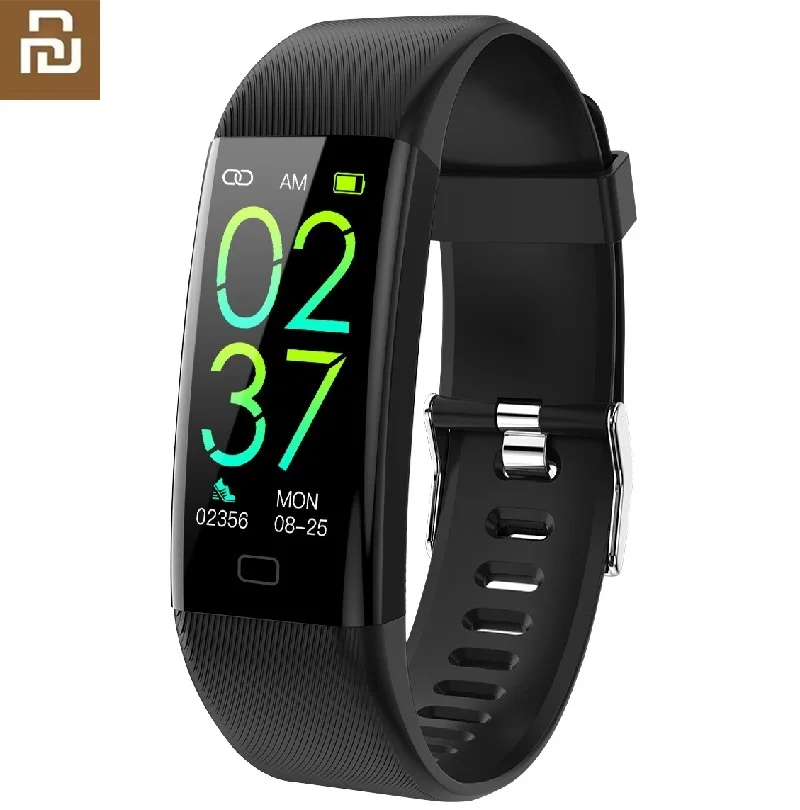 

New Smart bracelet Waterproof body temperature wristband Pulse heart rate oximeter high temperature alarm sports bracelet