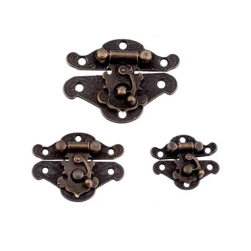 Античный латунный Деревянный чехол застежка винтажный стиль Декоративные