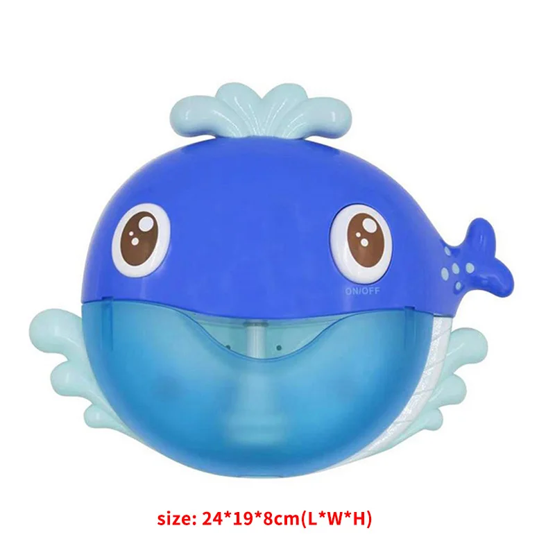 

Waterproof Electric Whale Shape Bath Bubble Maker Cute Music Bubble Machine For Babies Children Kids