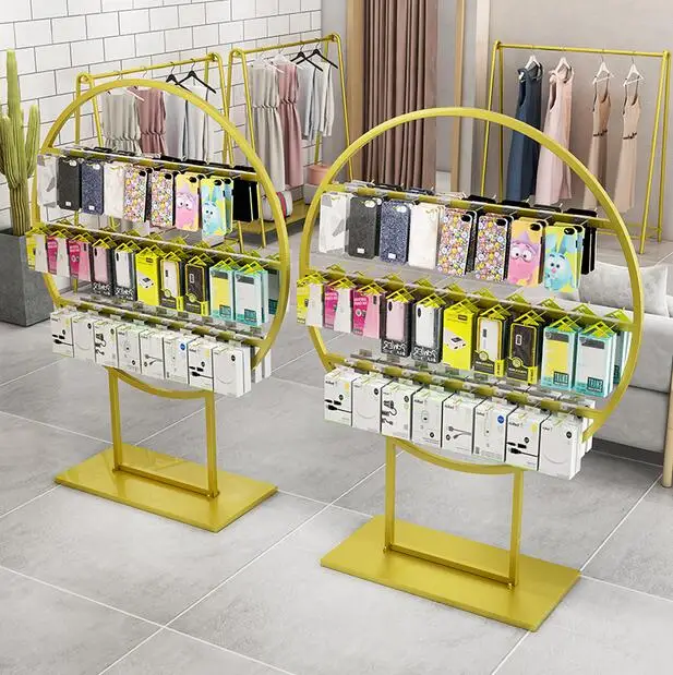 

Iron floor type underwear bra shorts socks shelf display Zhongdao mobile phone shell accessories wall mounted