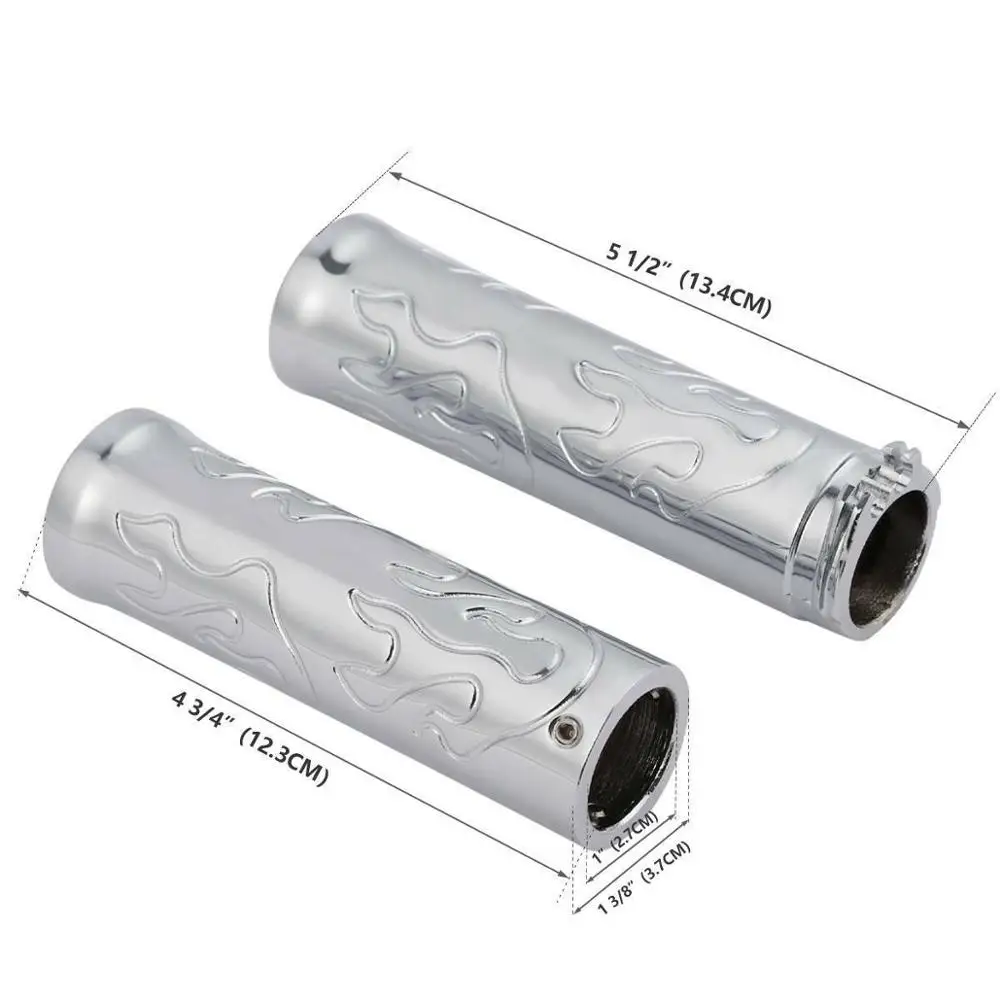 Motorcycle Chrome Pair Handle Bar Hand Grips For Honda Spirit 750 Shadow 2000-2006 01 02 03 04 05 | Автомобили и мотоциклы
