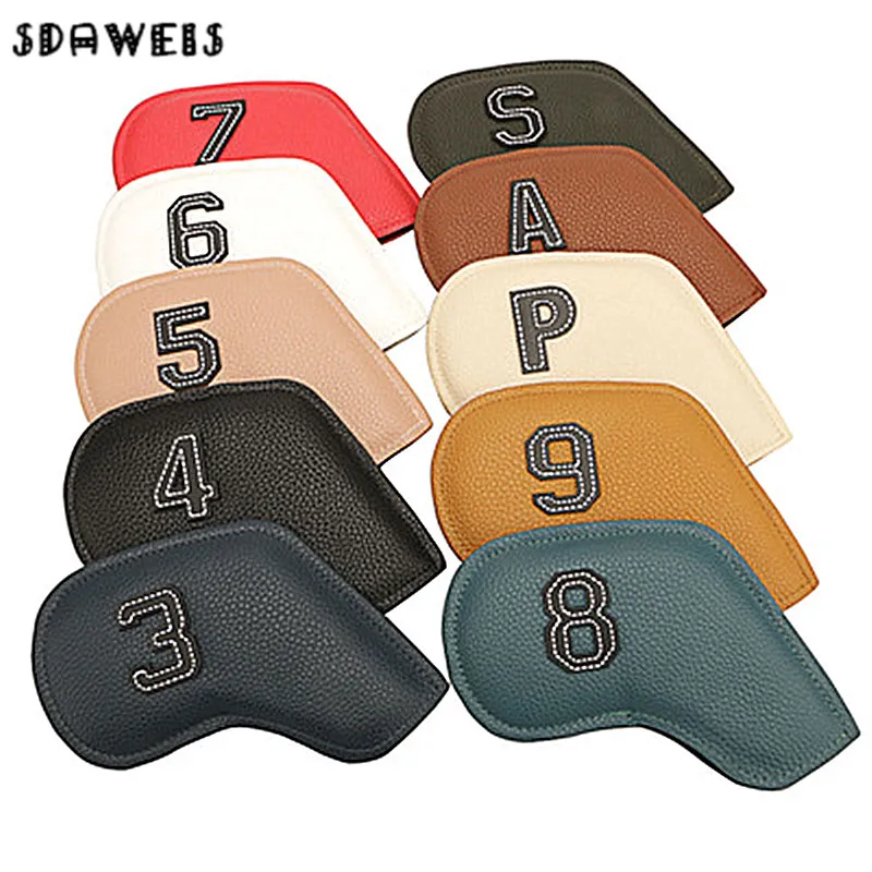 

New Double-sided Digital Golf Iron Headgear Iron Headgear Wedge Cover 3-9 ASP