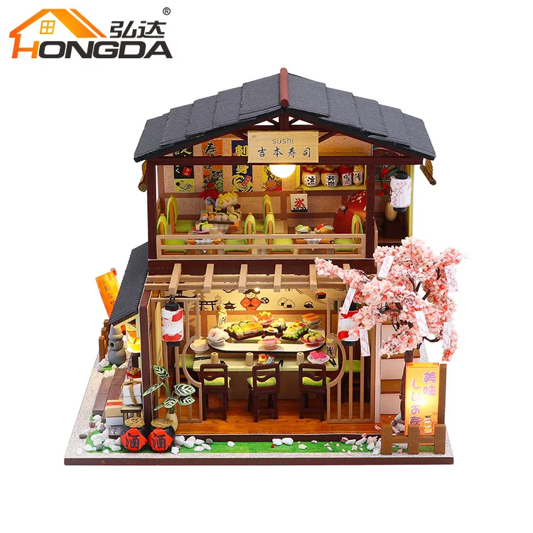 

Hut creative gift Japanese style sushi restaurant birthday gift handmade DIY