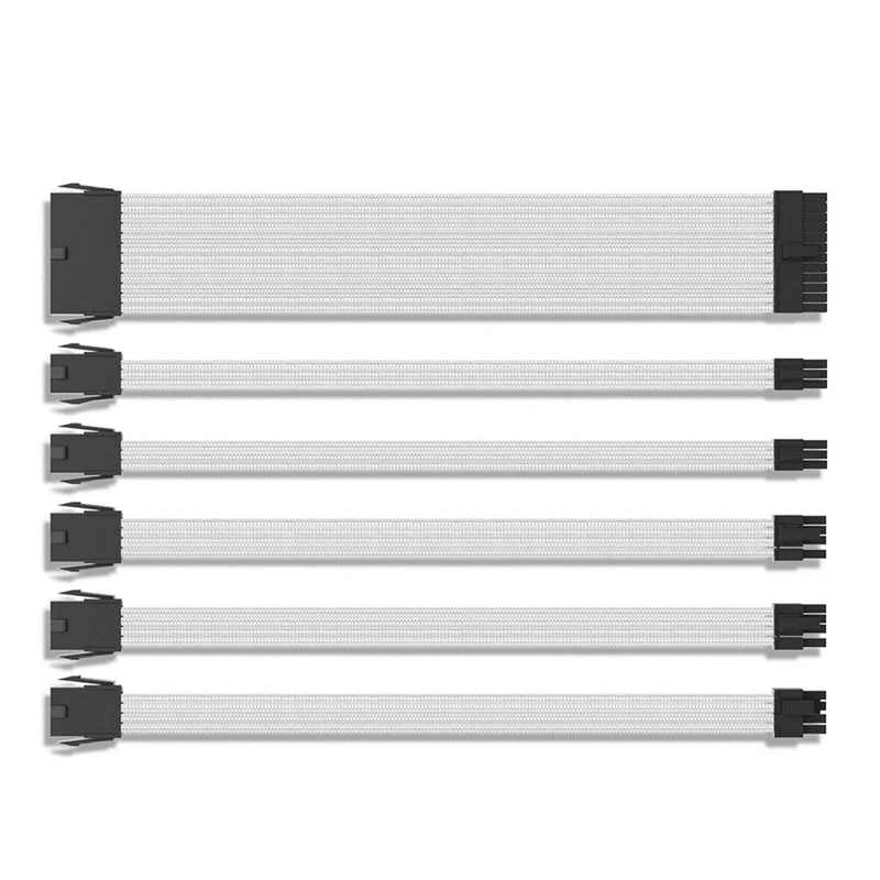 

24Pin Power Supply Extension Cord Pc Computer Power Cord Motherboard Power Supply Woven Network Extension Cord