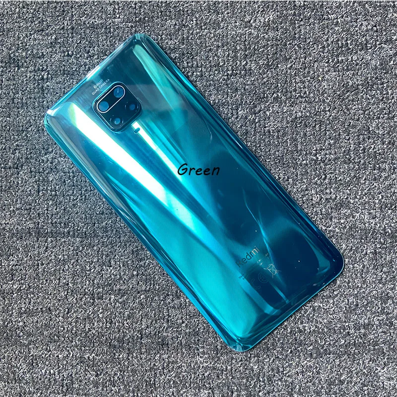 For Xiaomi Redmi Note 9S Battery Cover Back Rear Housing Glass Door Panel Case With Camera Lens Replacement | Мобильные телефоны и