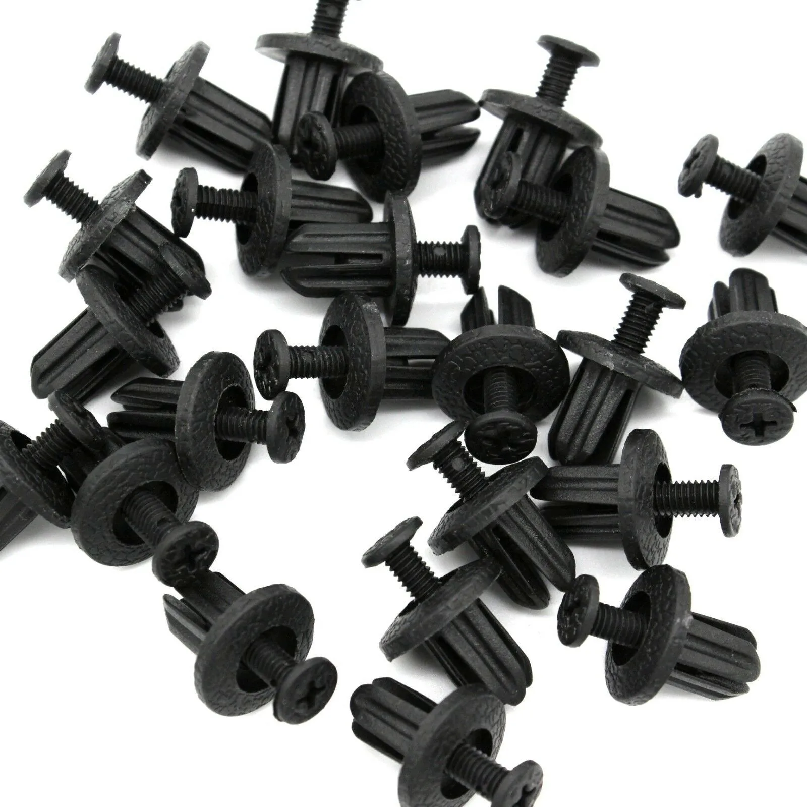 

25 Pcs Retainer Clip Accessories Black Civic Clips Garnish Lining Nylon