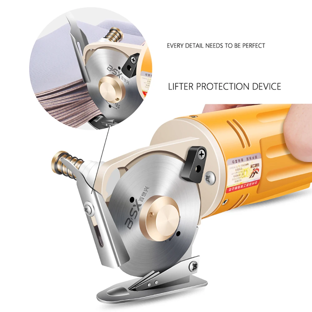 

Electric Round Knife Cutting Machine Blanket Leather Cloth Fabric Portable Cutter Electric Cloth Circular Knife Cutter 170W