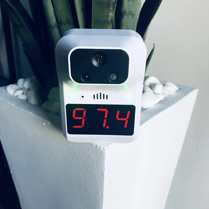 

Wall Mounted Digital Pressless Forehead Infrared Thermometer for Adults & Kids, Temperature Scanner for Home or School