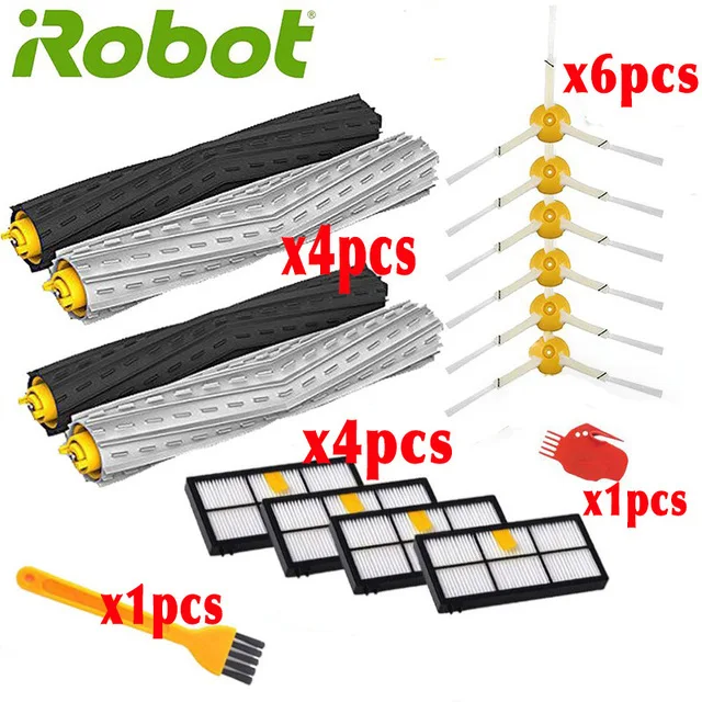2 Для iRobot Roomba 800 805 860 861 865 866 870 871 880 885 960 966 980 серии Запчасти для Авто HEPA фильтр щетка комплект аксессуаров - Цвет: 2
