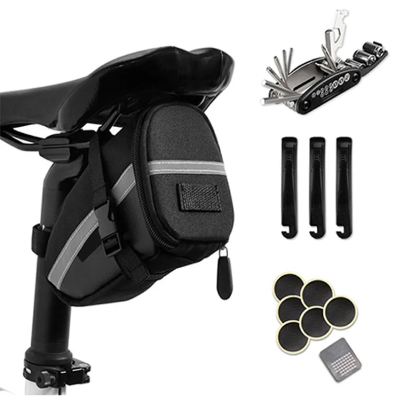

Bicycle Bag Tail Bag Car Seat Wrap Seat Pad Bag Rear Seat Tool Set Saddle Bag