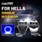 3,0 дюймовый Bi светодиодный проектор объектива с Hella 3r G5 светодиодные фары для автомобиля Голубые глаза ангела 6000K 12 В лампы фар автомобиля рестайлинг турбо