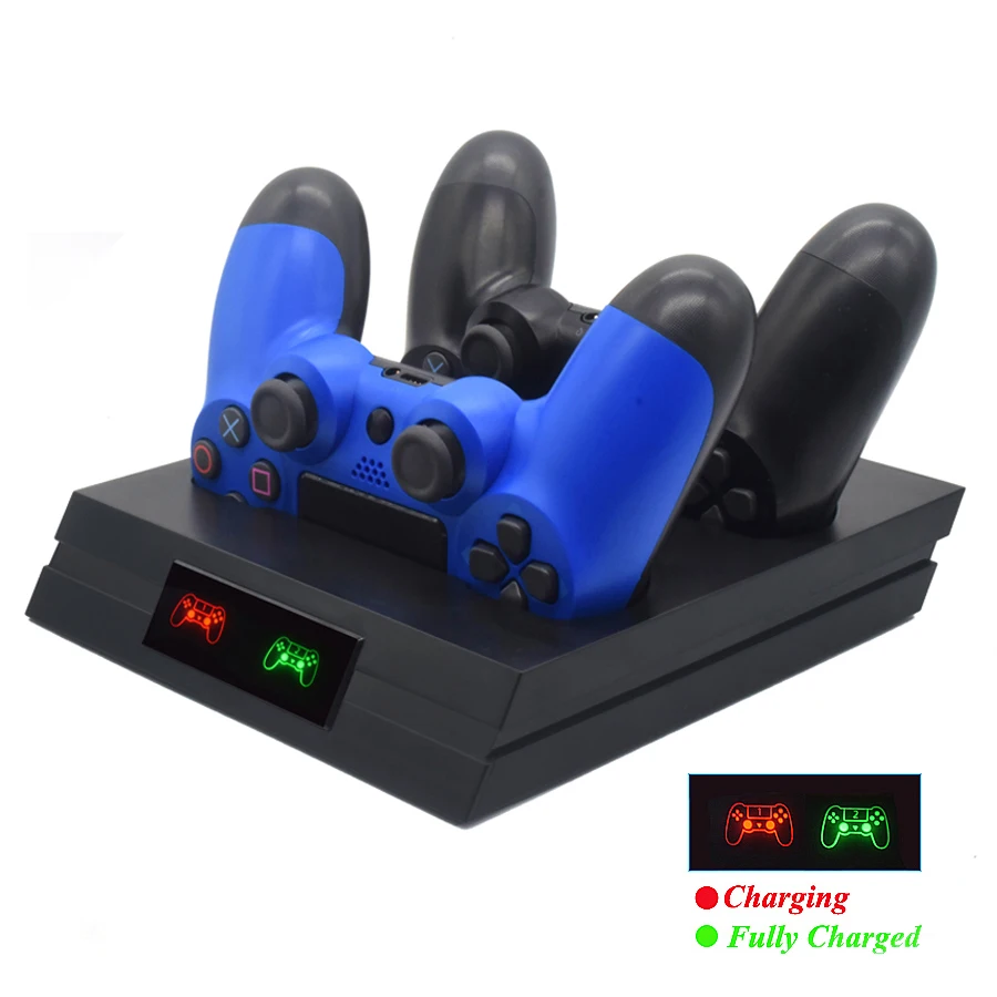 PS4 Pro тонкий контроллер PS4 PS 4 аксессуары зарядное устройство для геймпада беспроводной джойстик зарядная док-станция для sony Dualshock 4