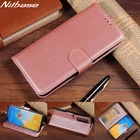 Кожаный чехол-кошелек для Samsung A82, A22, A32, A42, A52, A72, A12, A11, A21S, A41, A51, A71, магнитный, с подставкой