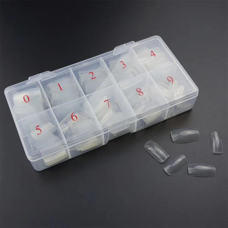 500 шт/кор. половинная крышка поддельные наклейки для ногтей s Tiletto накладные ногти