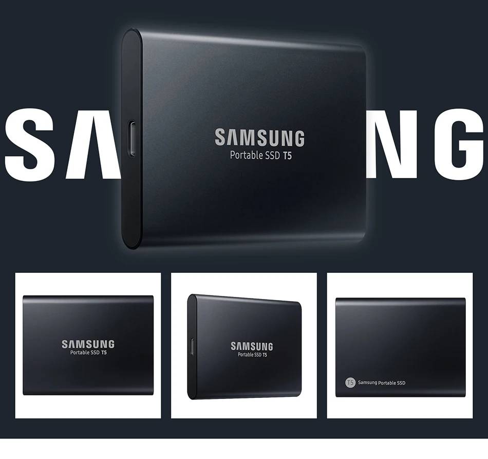 Samsung T5 портативный SSD 250 ГБ 500 1 ТБ 2 ТБ USB3.1 Внешние накопители USB 3,1 Gen2 Совместимость с ПК