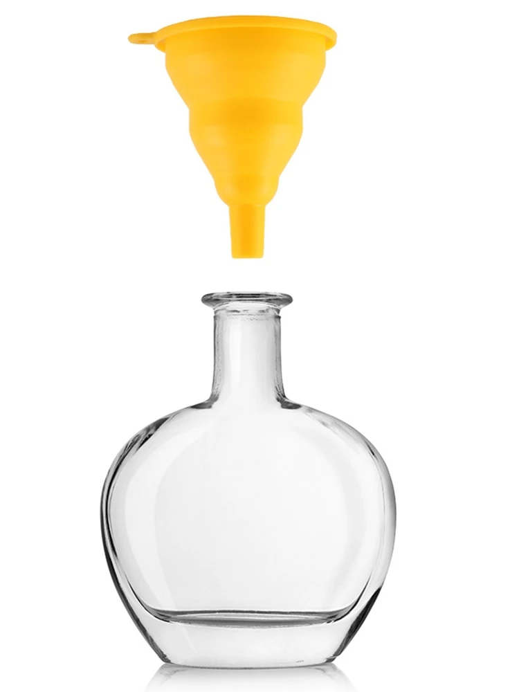 Складная кухонная Воронка Силиконовая Круглая воронка для еды переноса жидкого