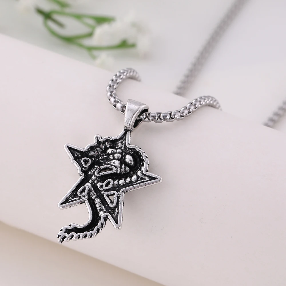 Рыболовный крючок Дракон Викинг амулет скандинавской руны Подвески пентаграмма