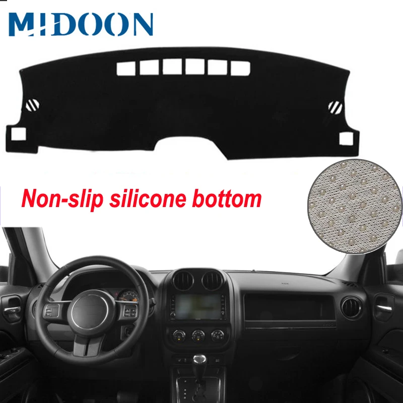 Коврик MIDOON для приборной панели автомобиля коврик Jeep Patriot 2010 2014 2015 2016 2017 2011 компас