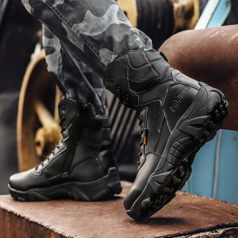 

Winter Shoes Men 2021 Waterproof Tactical Desert Combat Boots Outdoor Military Boots Hiking Shoes Boots Male Army Work Shoes