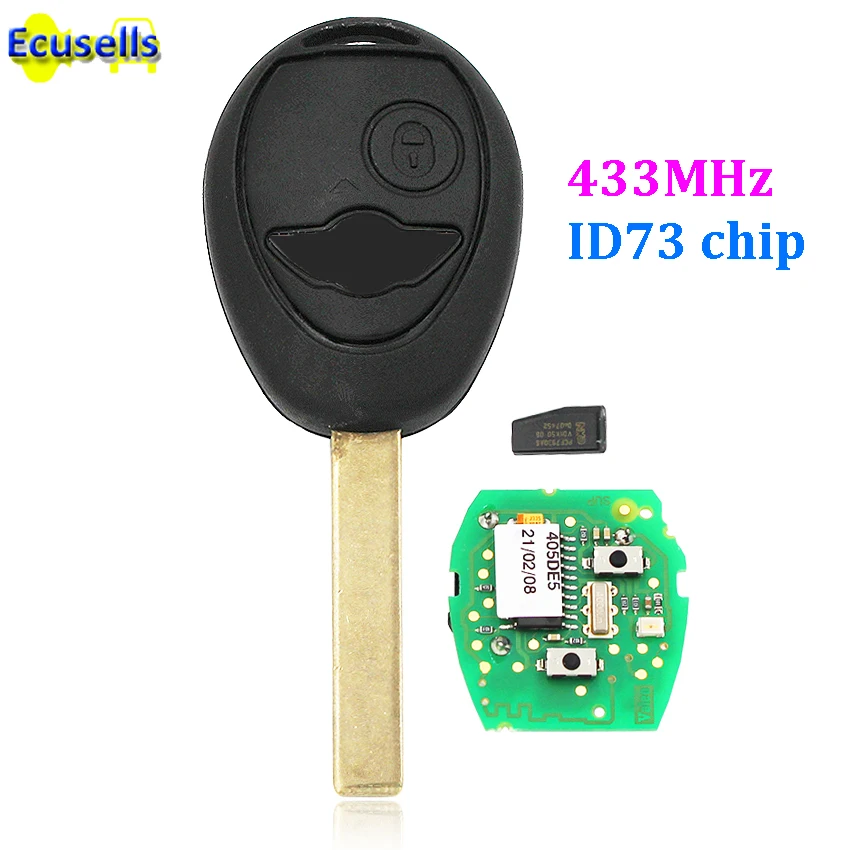 2-кнопочный дистанционный ключ OEM 433 МГц 434 для BMW Mini Rover 75 HU92 blade | Автомобили и